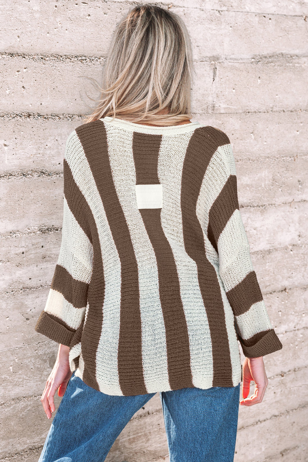 Holland Colorblock Bracelet Sleeve Sweater