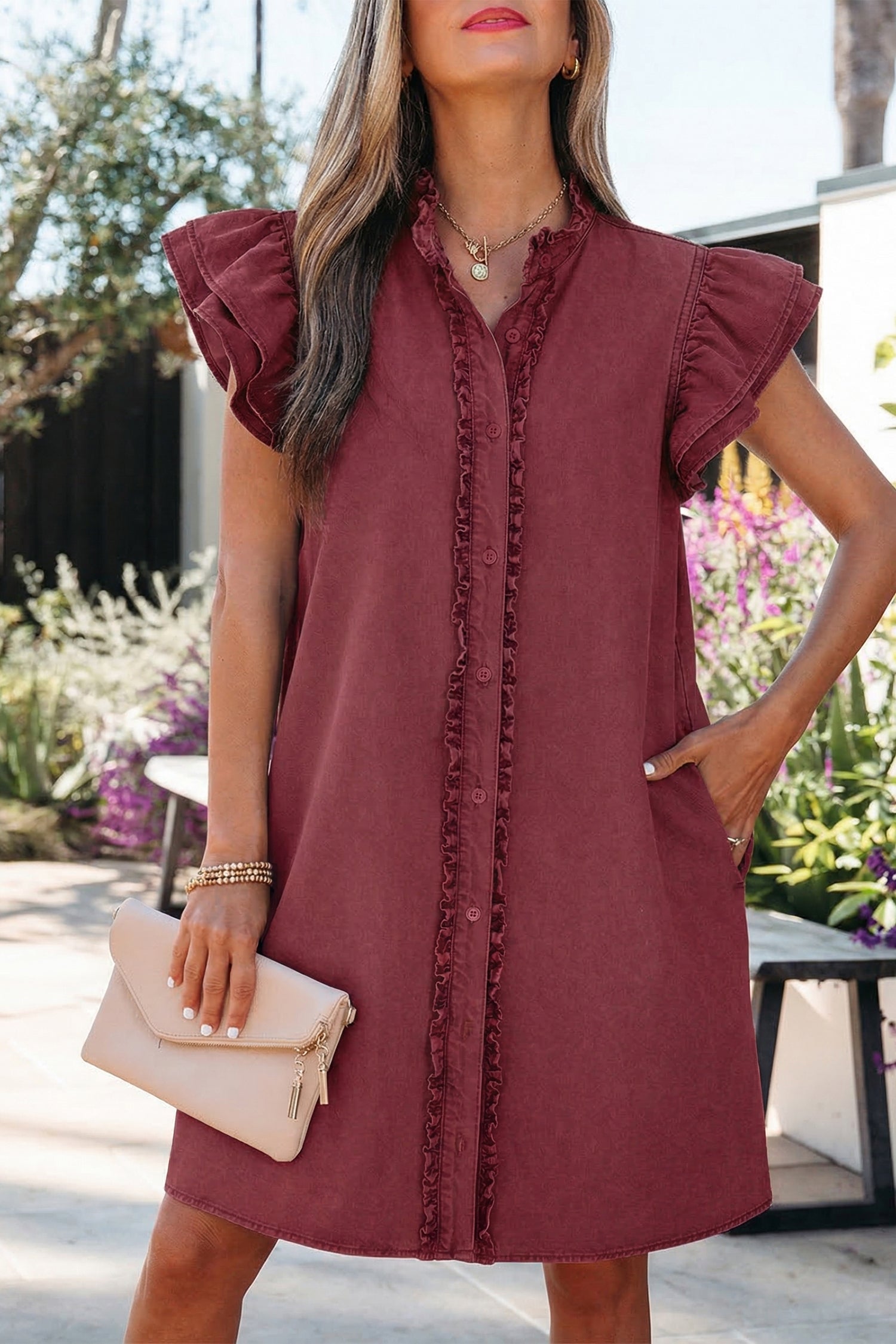 Emelia Short Sleeve Mini Dress