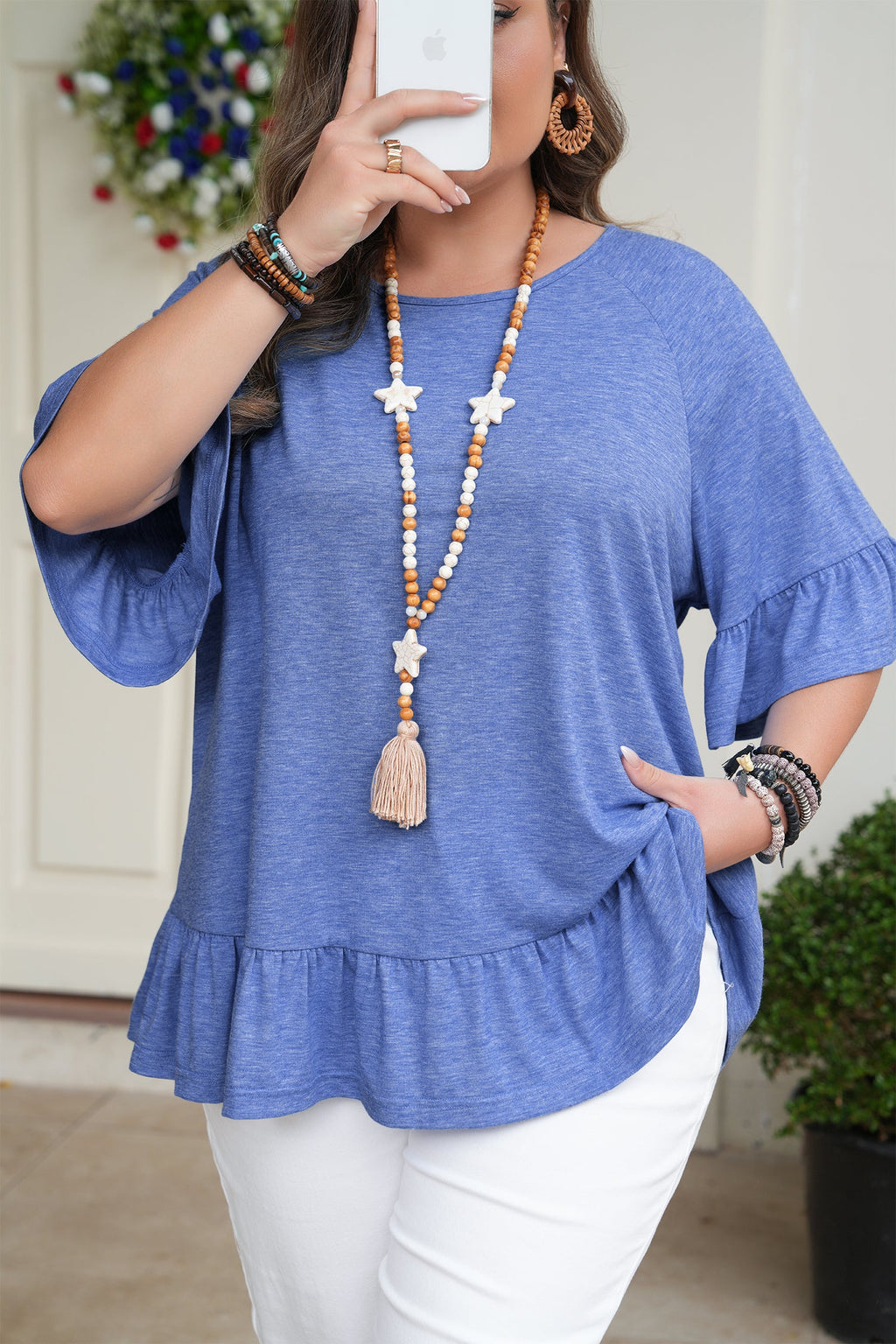 Bailey Short Sleeve Casual PLUS Blouse