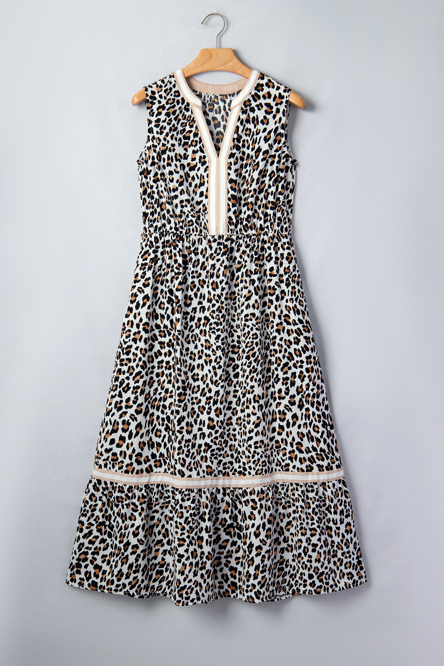 Ayla Trim Sleeveless Midi Dress