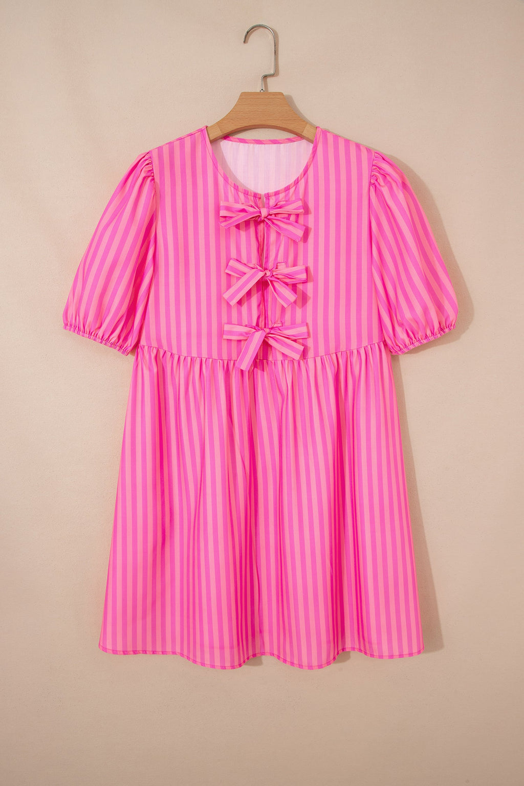 Violet Puff Sleeve Mini Dress