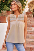 Josephine Stitch Sleeveless Shift Top