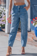 Hana Wash Cuffed Barrel Jeans