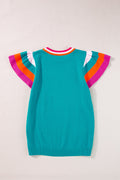 Sophia Flutter Sleeves Knitted Sweater