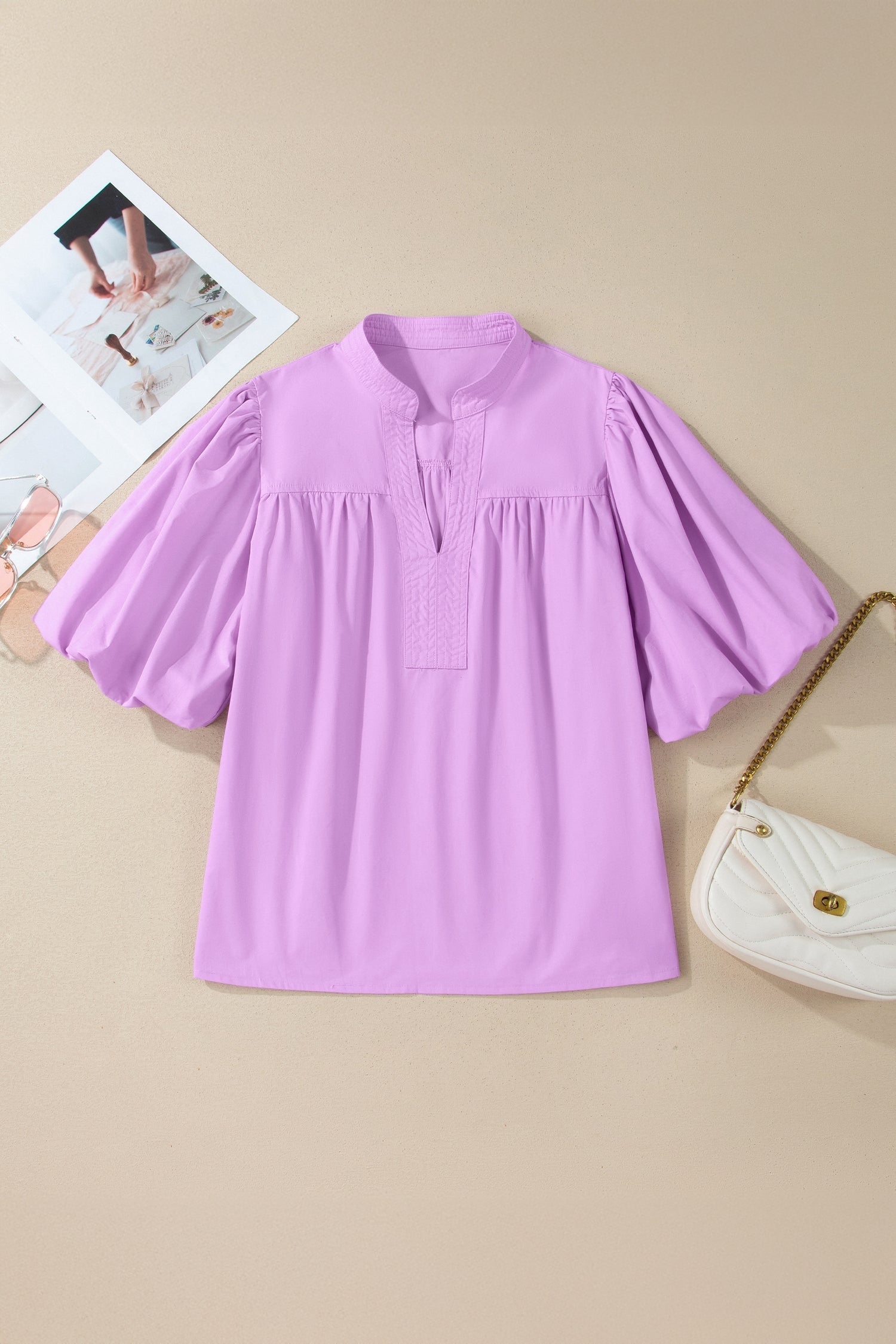 Reese Puffy Half Sleeve Blouse