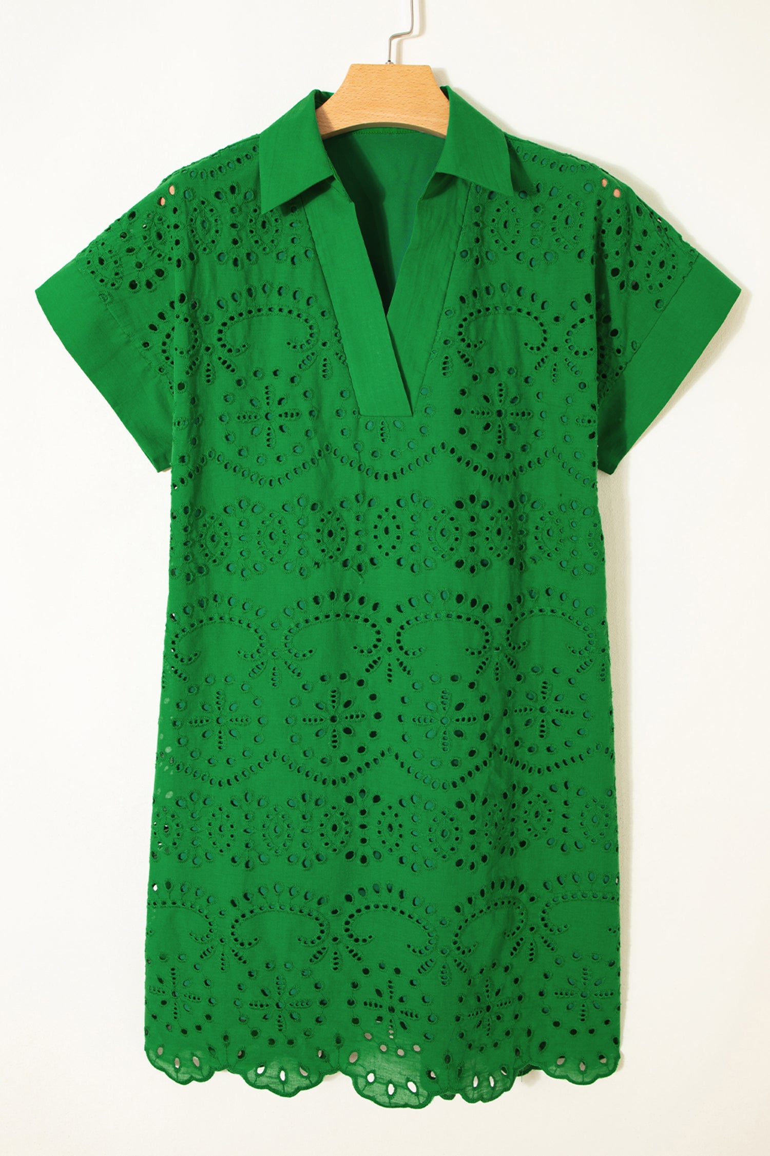 Celine Eyelet Embroidered T Shirt