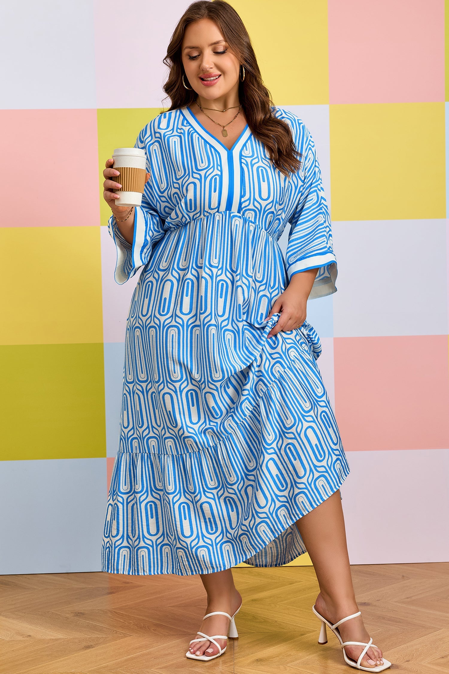 Siya Bracelet Sleeve Long PLUS Dress