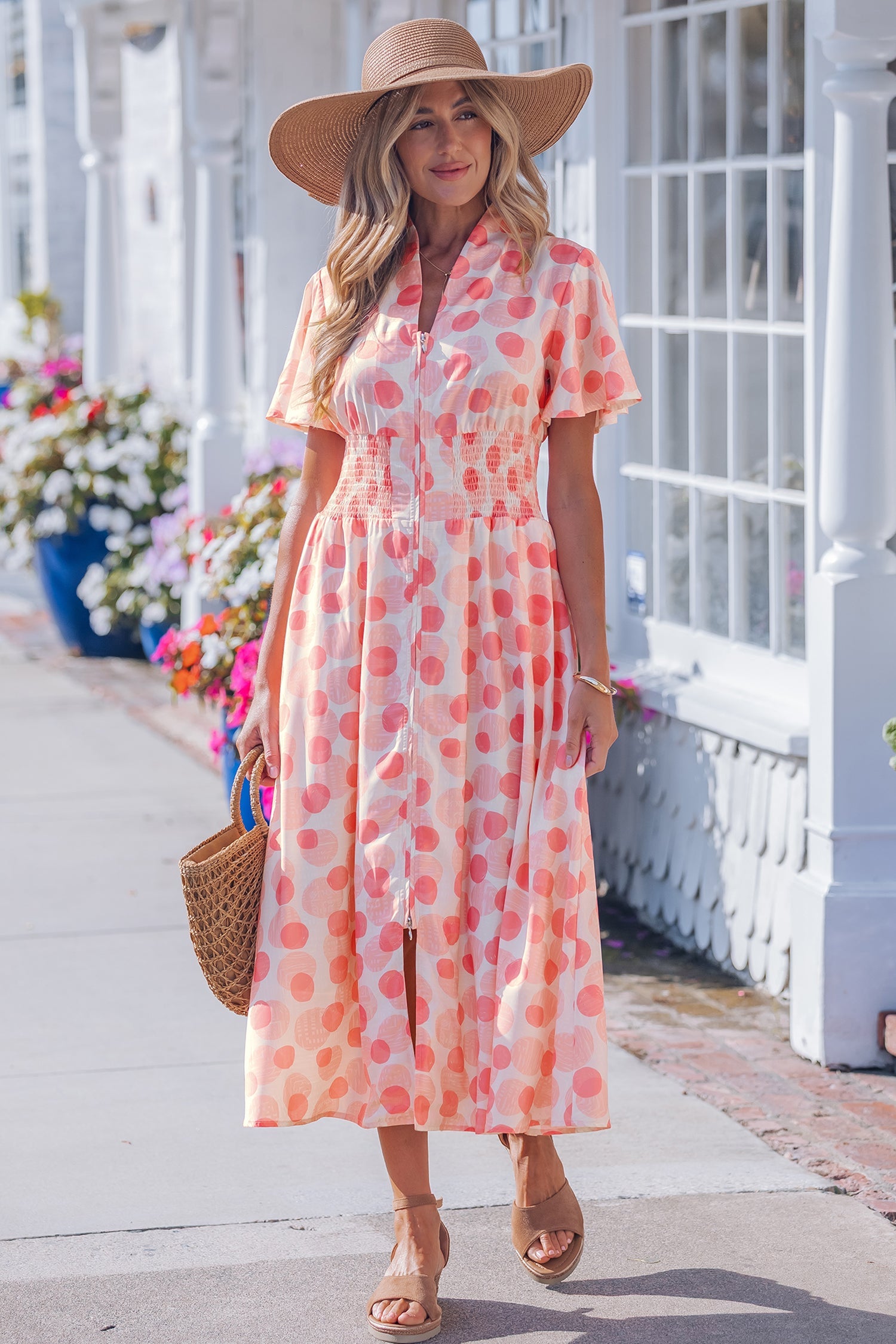 Talia Zip Up Long Dress