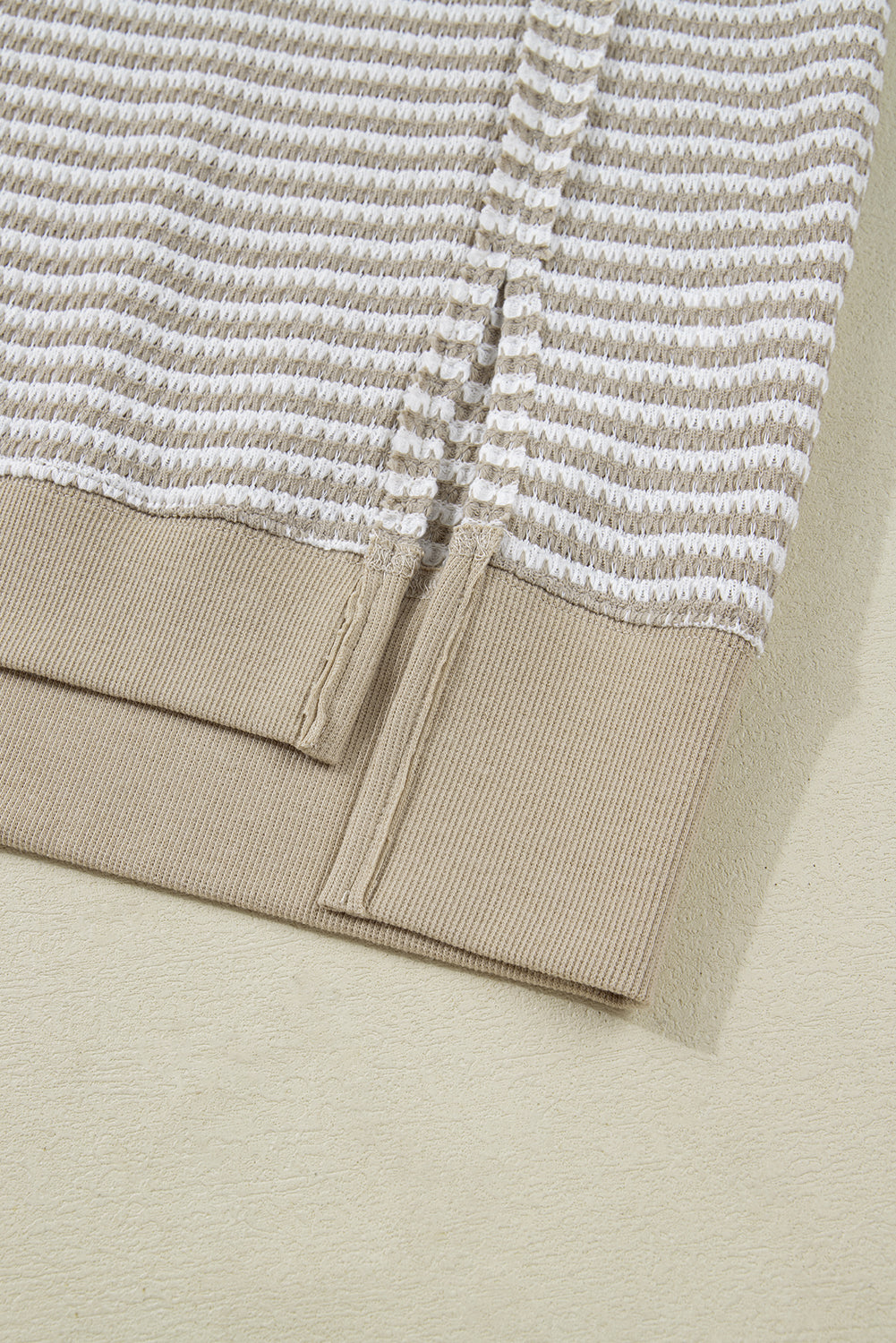Vanessa Knit Ribbed Trim Long Sleeve PLUS Top