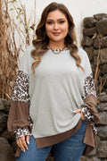 Camila Block Patchwork Dolman PLUS Sweatshirt
