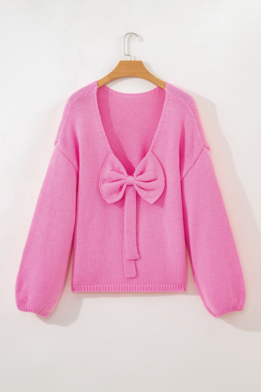 Olivia Backless Bubble Sleeve Sweater