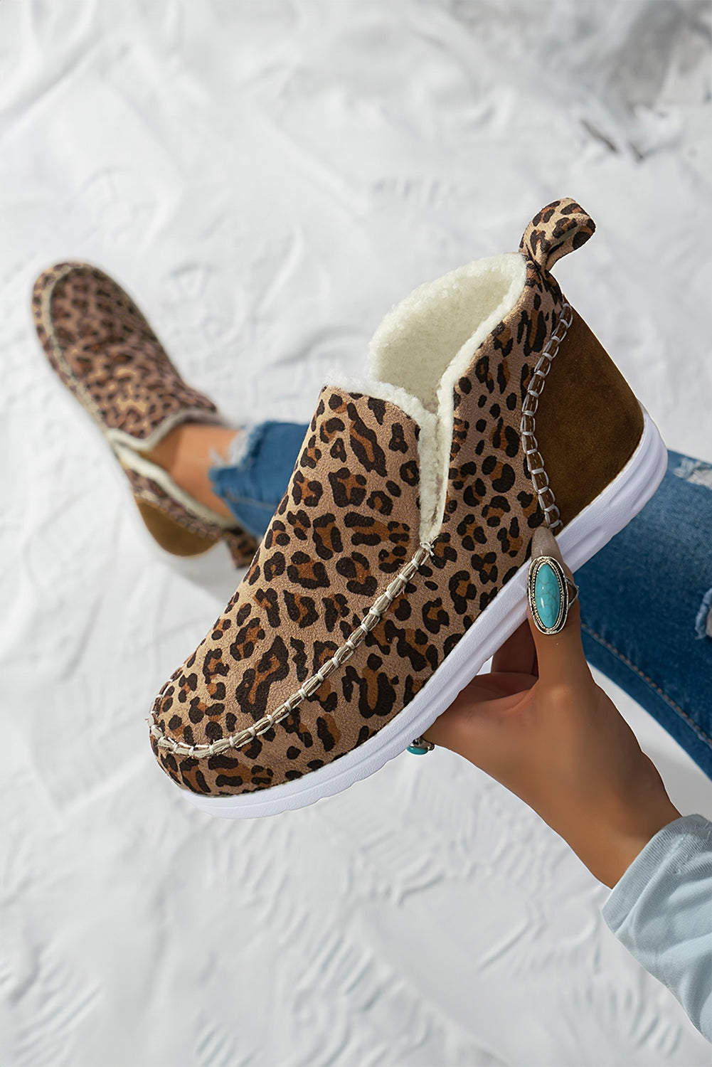 Sofia Flat Winter Fur Boots