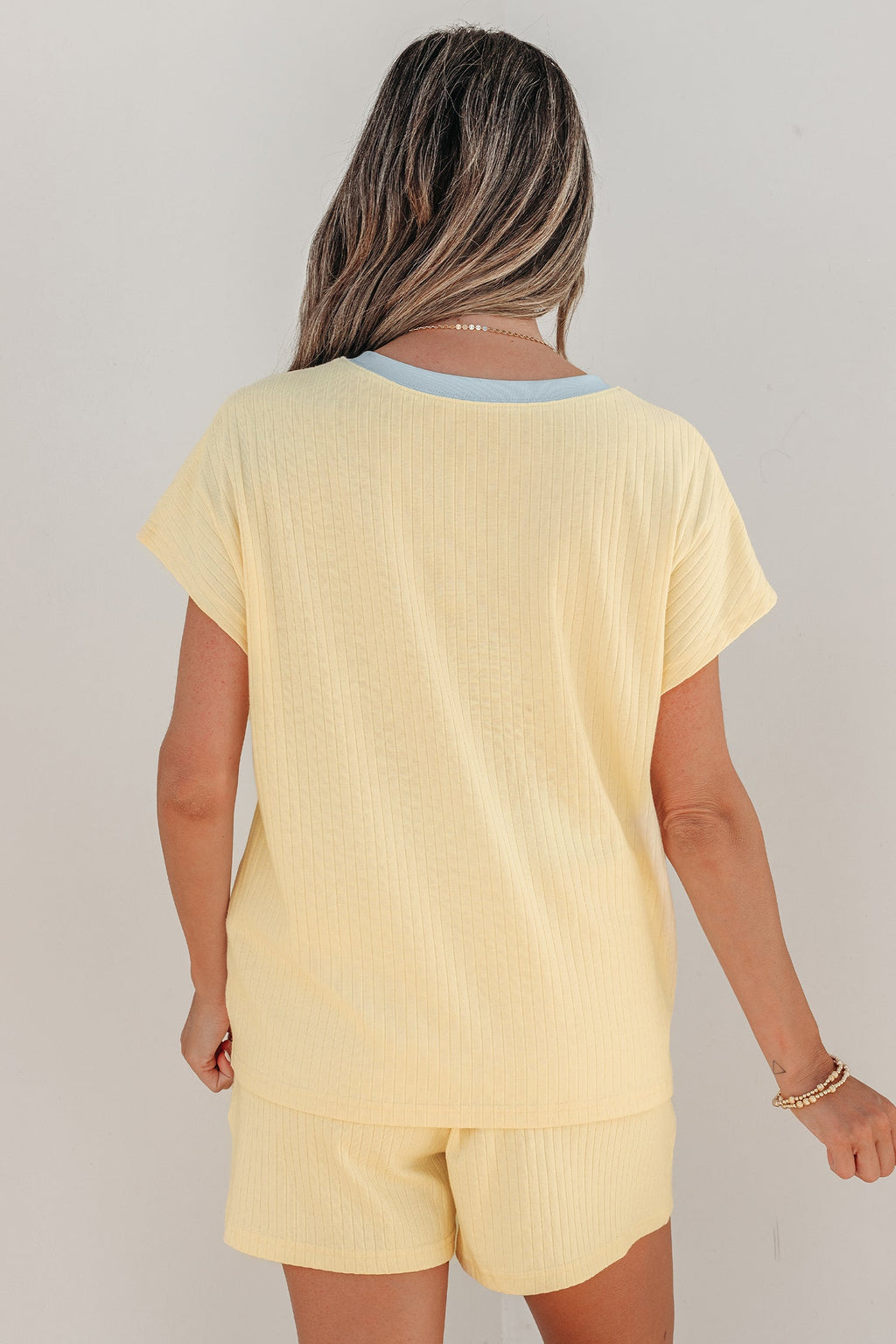 Sunny Trim Casual Short Set