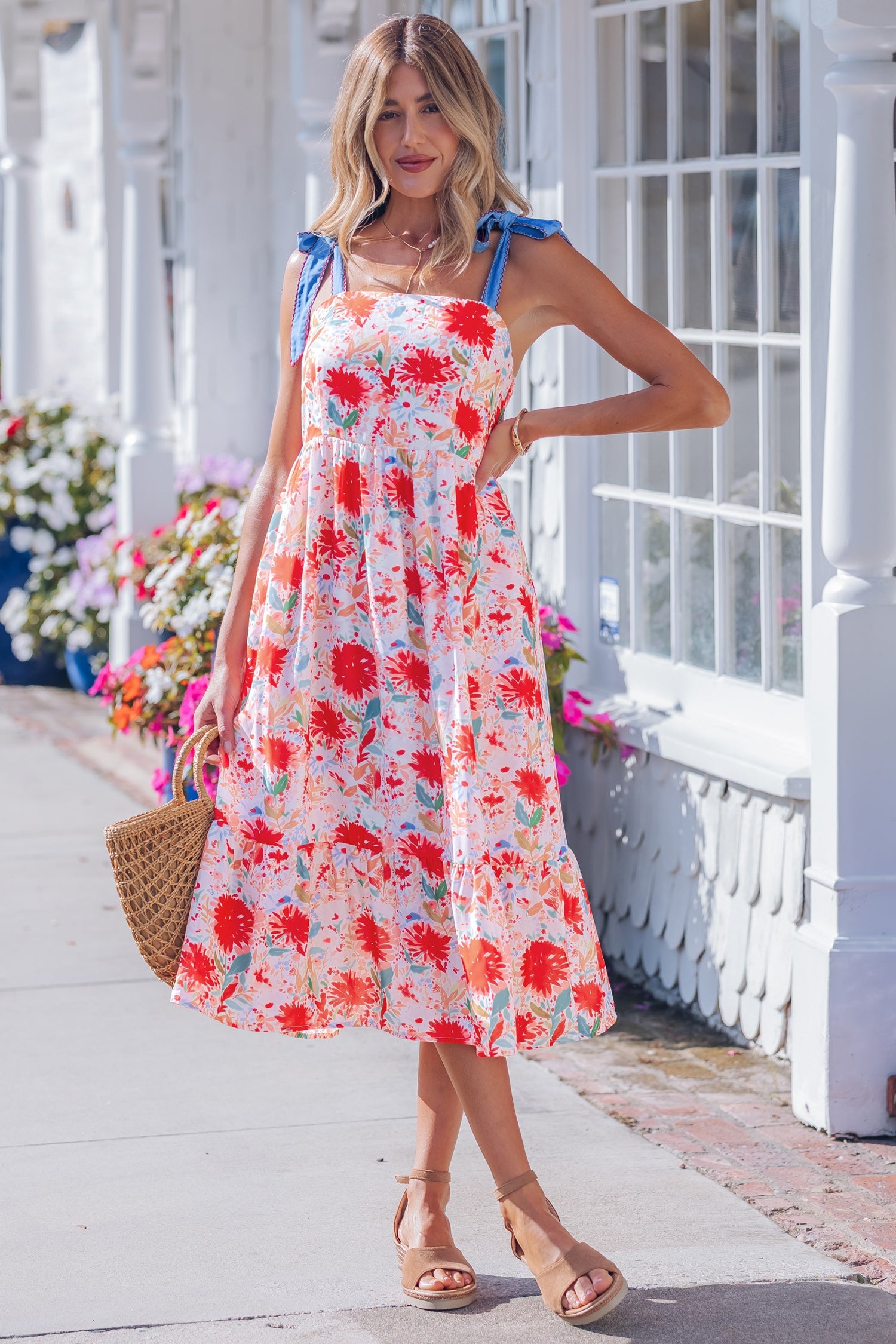 Dahlia Straps High Waist Dress