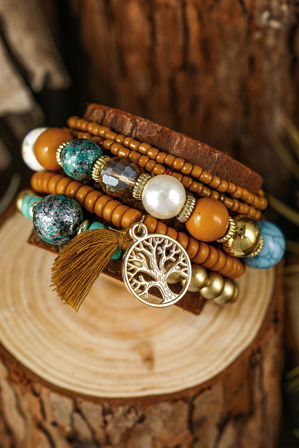 Maria Boho Beaded Bracelets Set