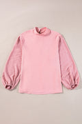 June Swiss Dot Balloon Sleeve Loose Blouse