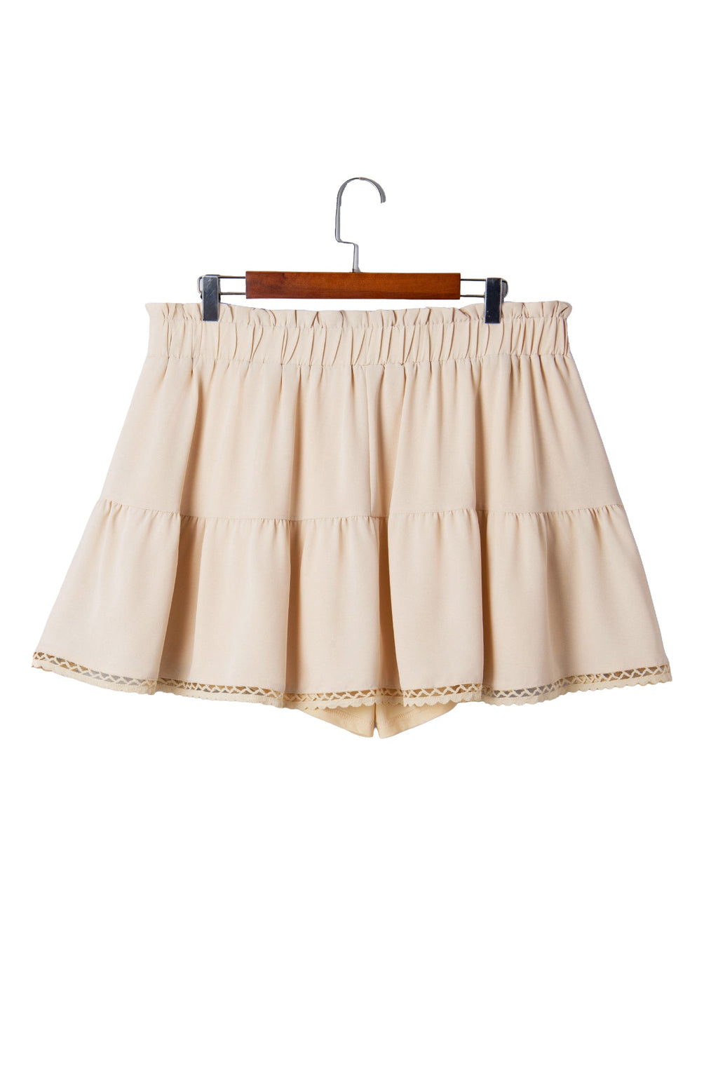 Millie Trim Boho Ruffled PLUS Shorts