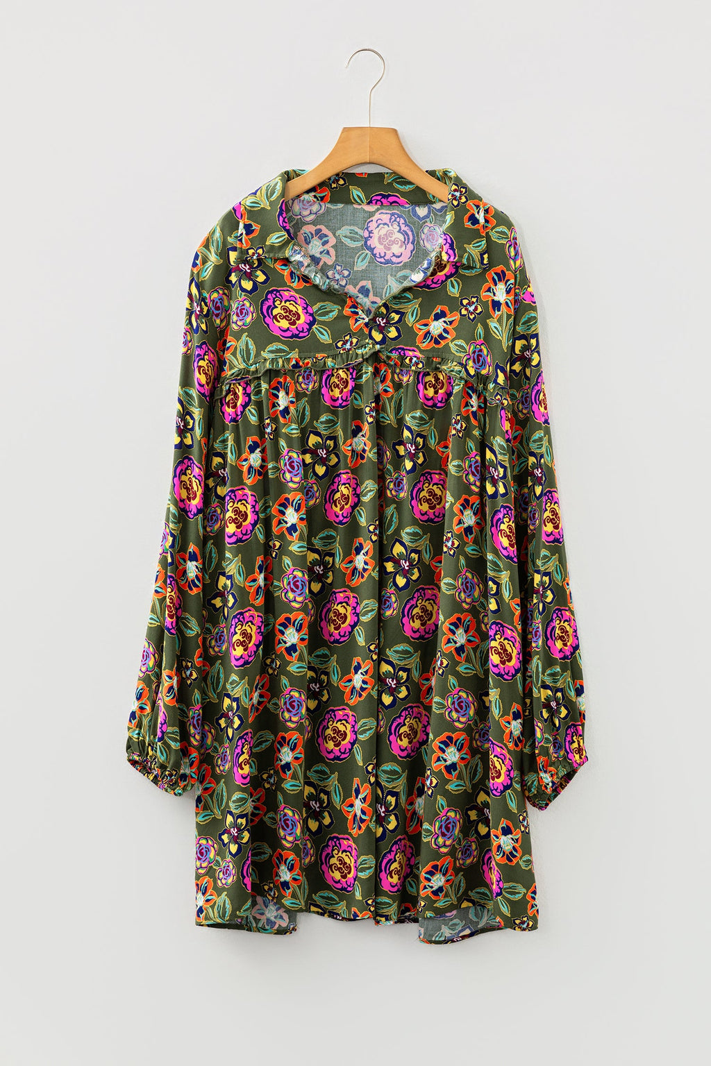 Lorelai Collared Loose Mini PLUS Dress