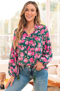 Cleo Collar Puff Sleeve Blouse