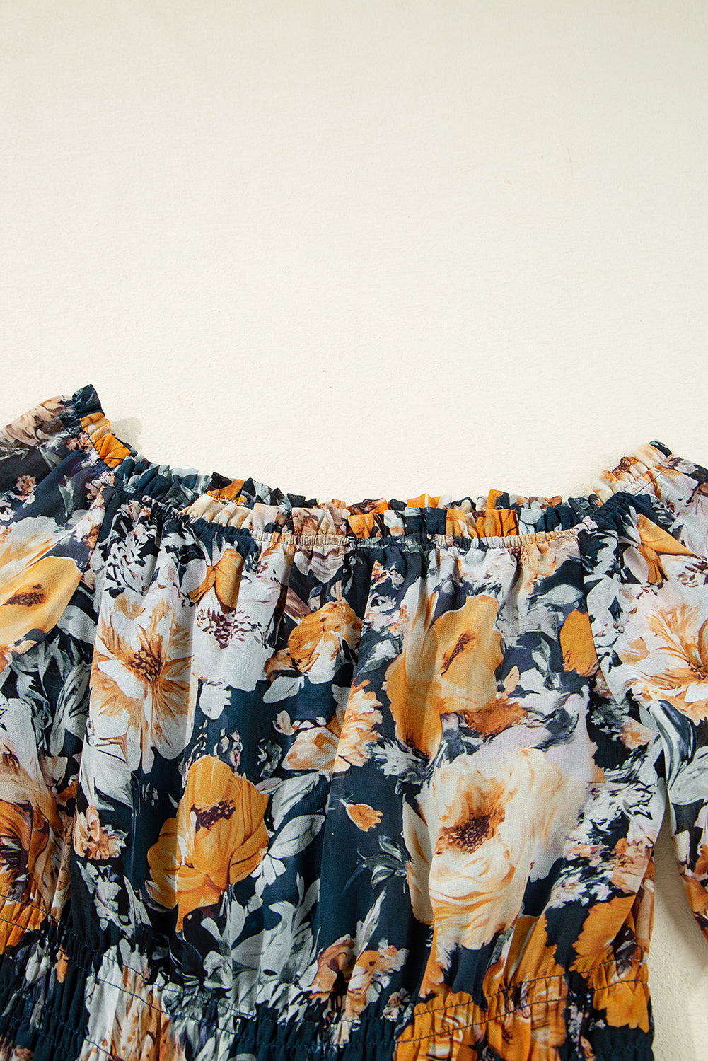 Azalea Sleeve Smocked Peplum Top