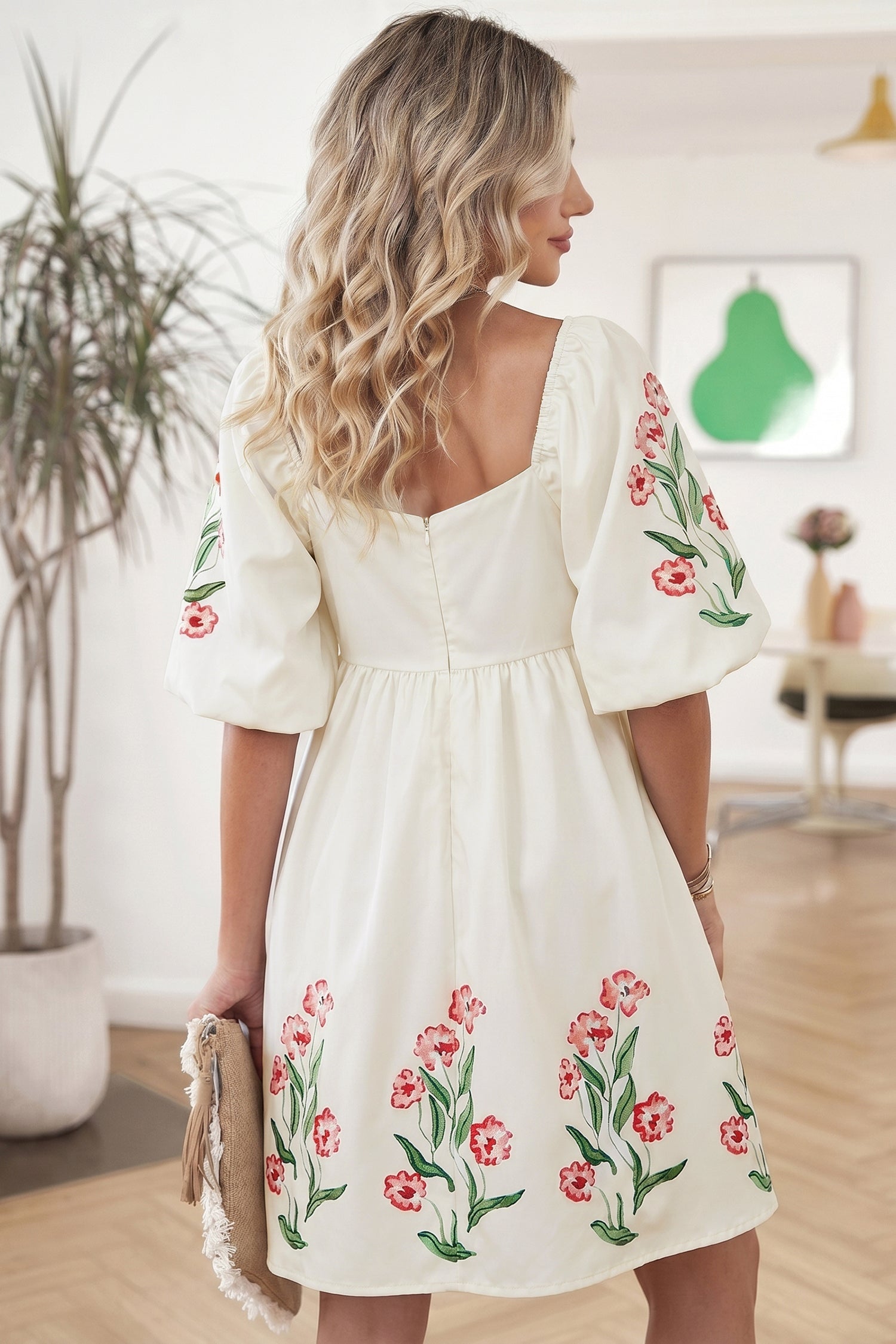 Greta Puff Sleeve Babydoll Dress