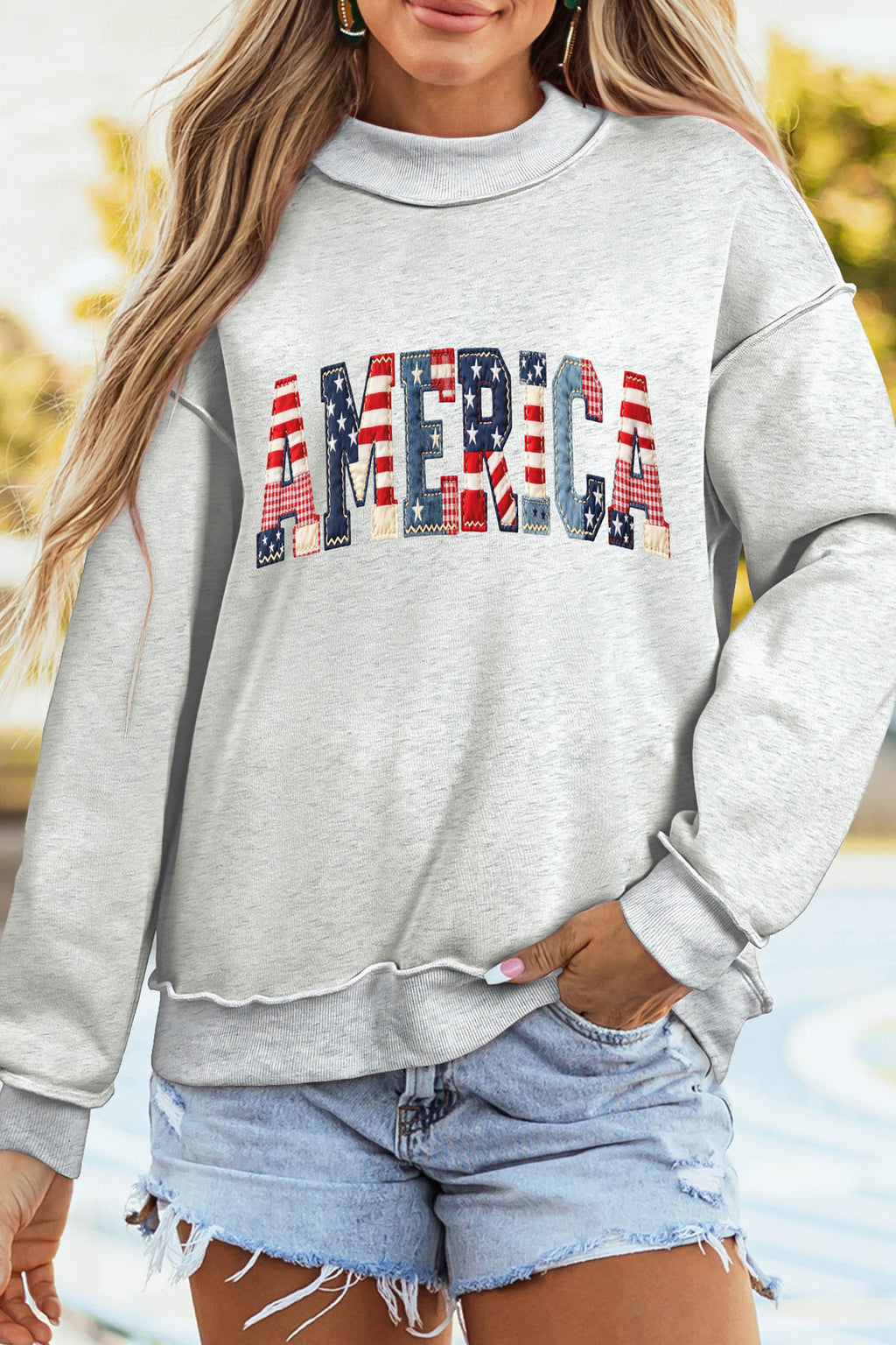 Oakleigh Print Reversible Mock Sweatshirt