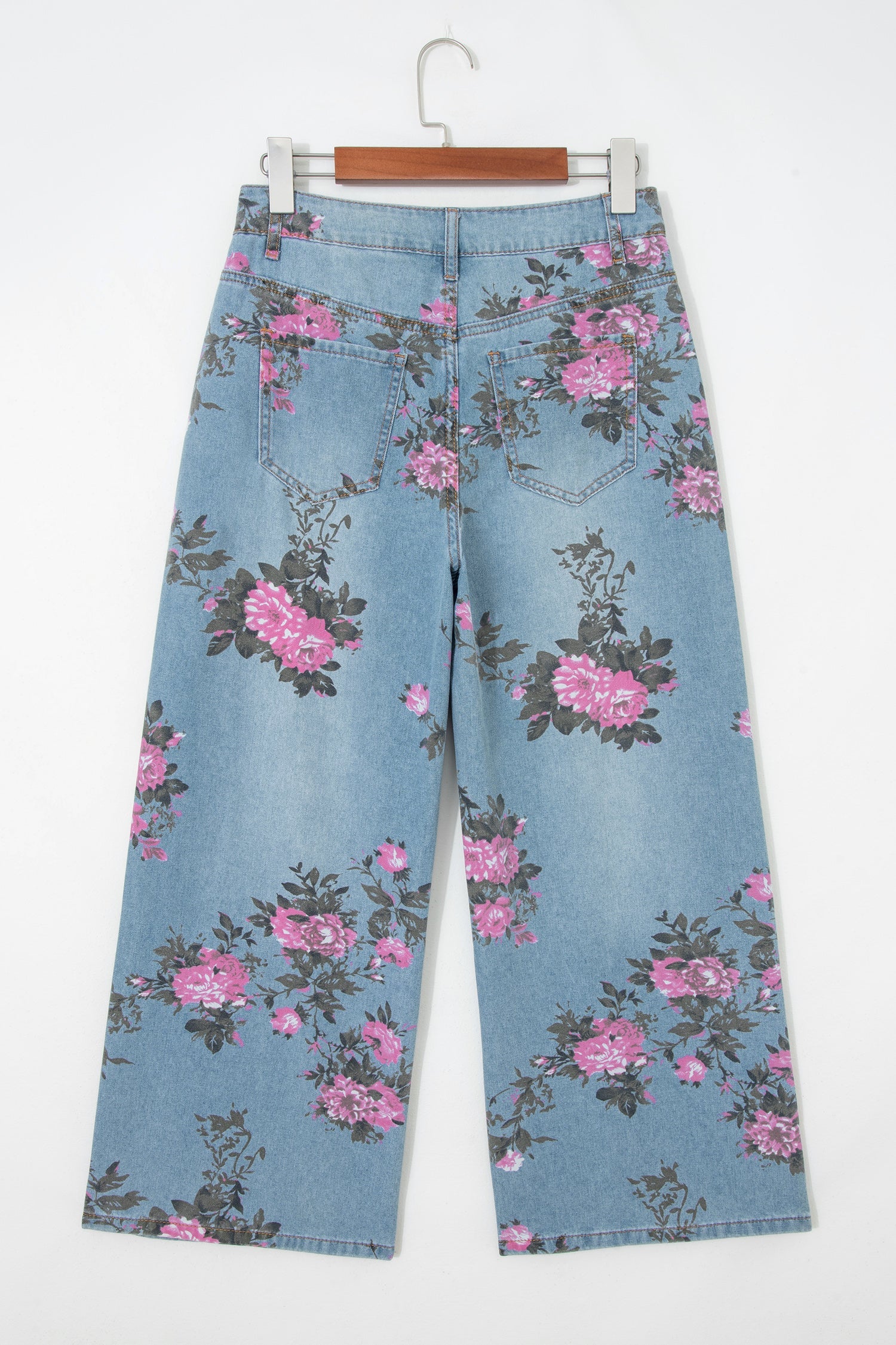 Esme Floral Print Bootcut Jeans