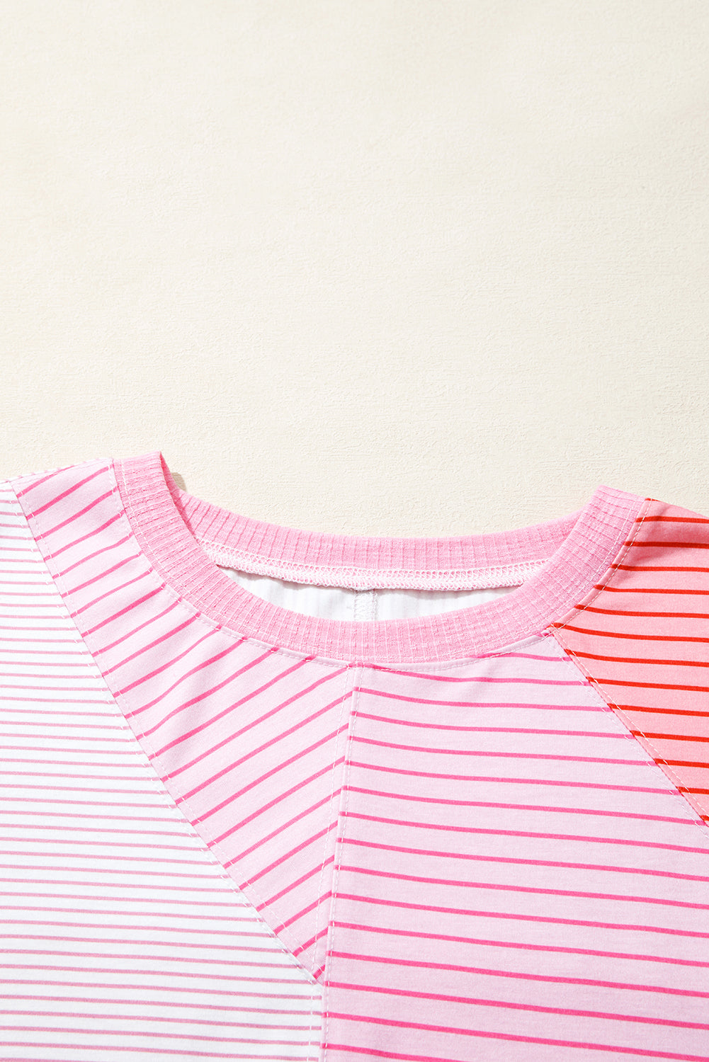 Alondra Exposed Seam Casual Long Sleeve Top