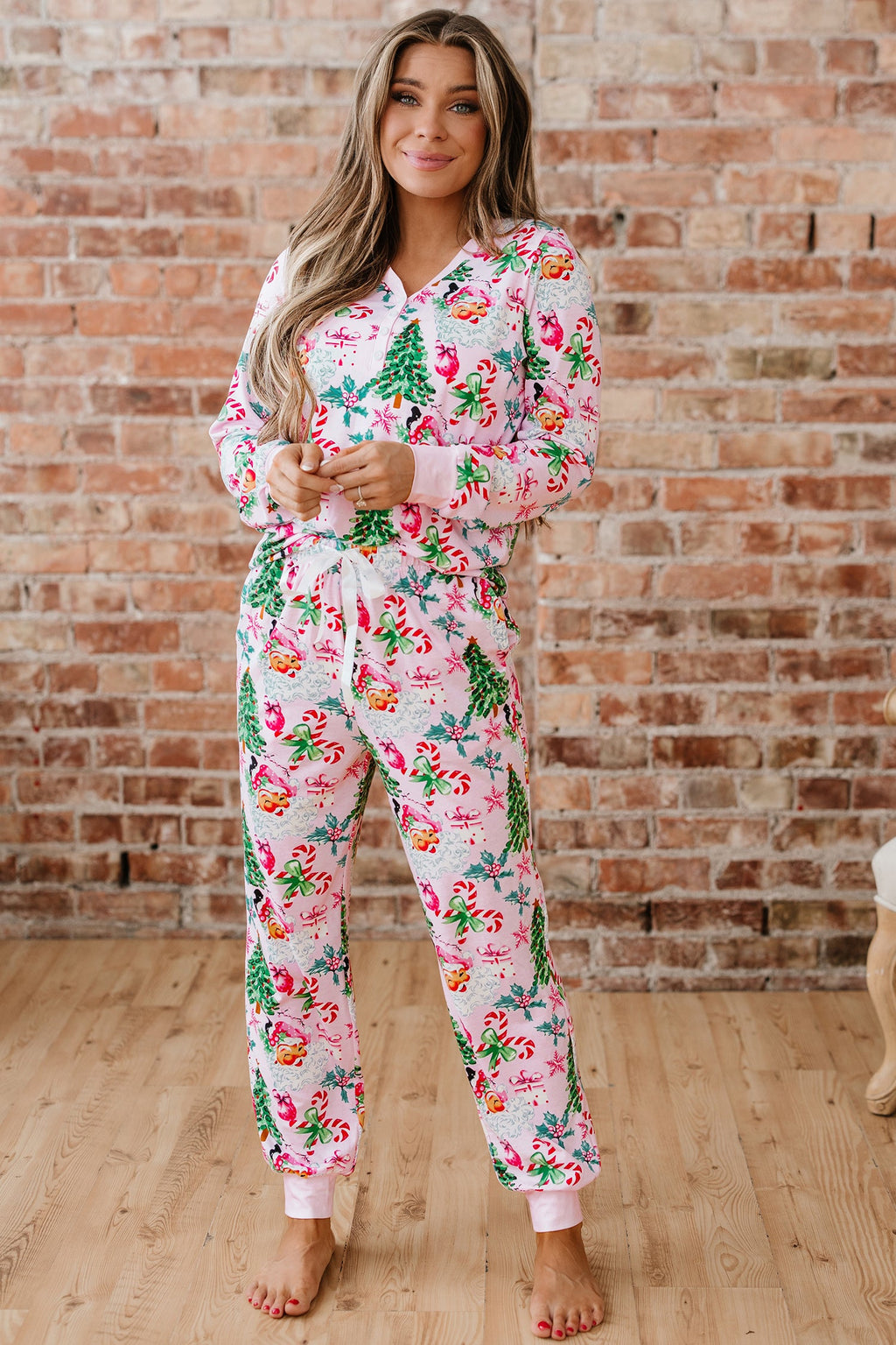 Georgia Pattern Pullover Drawstring Pants
