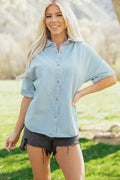 Anais Sleeve Up Loose Shirt