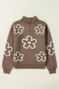 Eleanor Half Zipper Stand Sweater