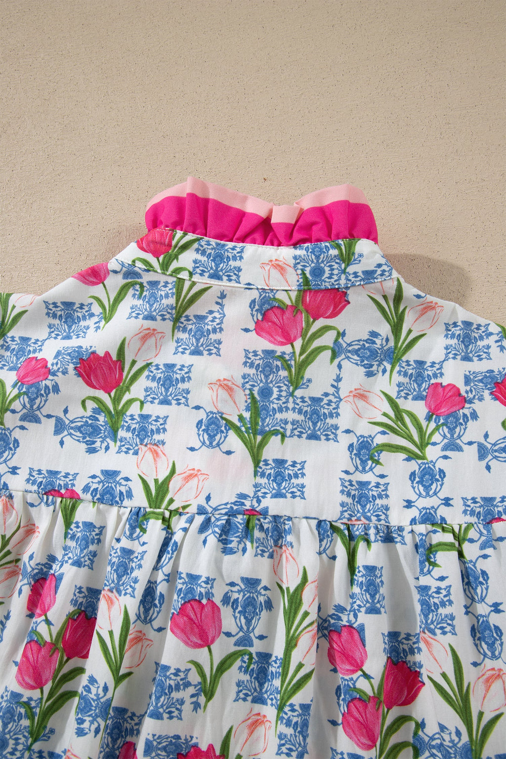 Aya Flutter Sleeve Half Blouse