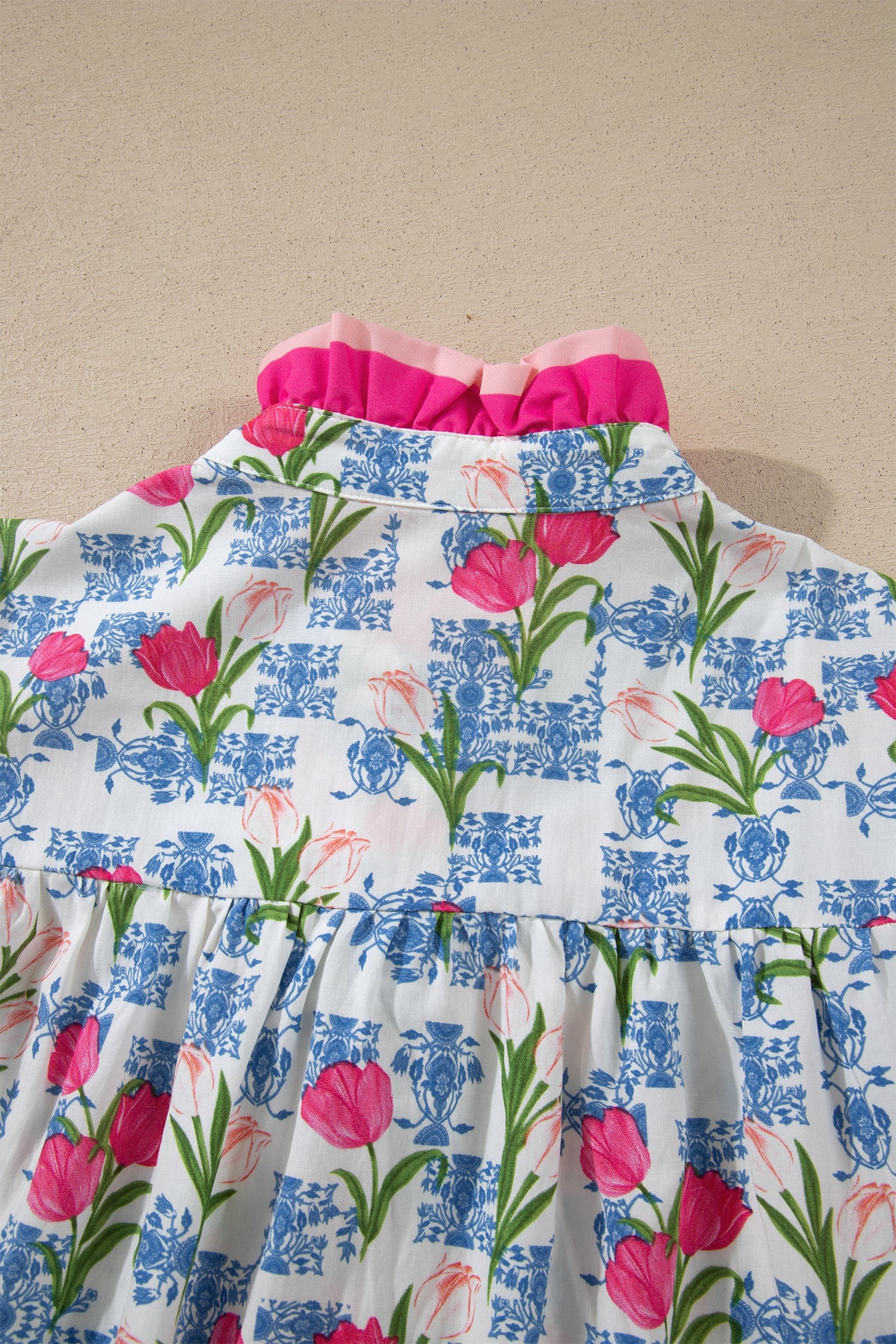 Aya Flutter Sleeve Half Blouse