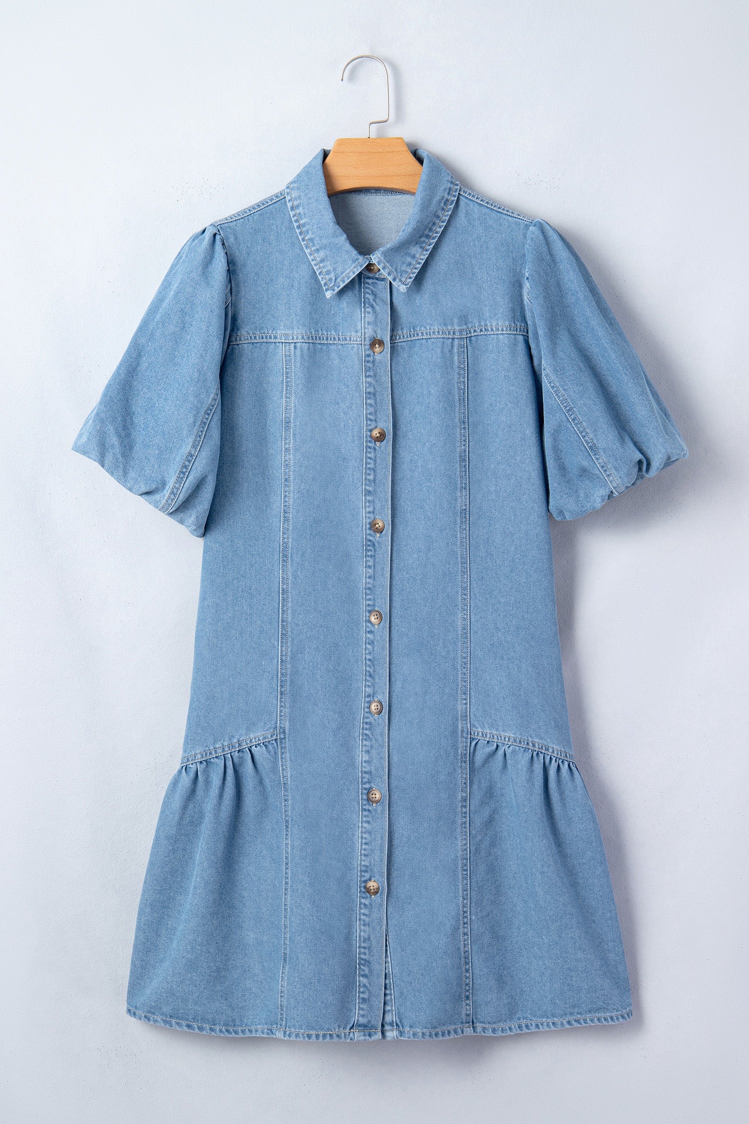 Joy Ruffle Hem Patchwork Dress