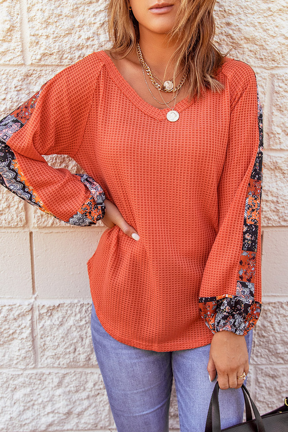 Karina Eyelet thermal Knit Top