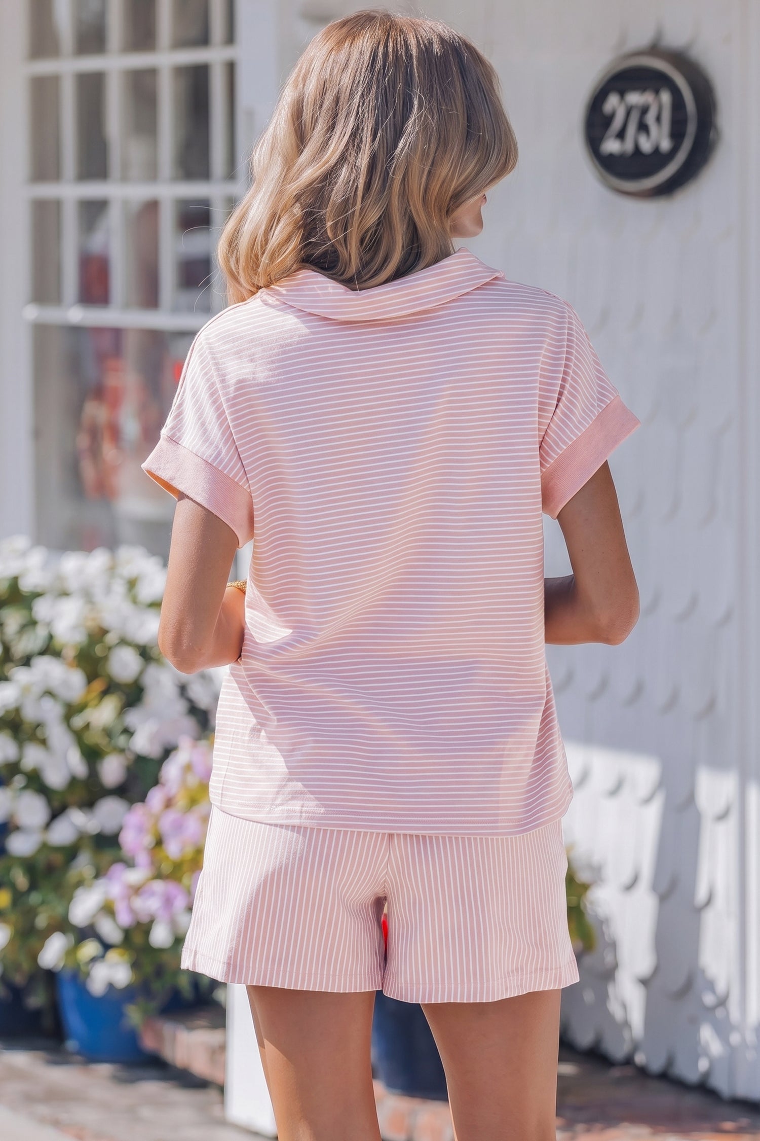 Julianna Dolman Sleeve Polo Shirt Set