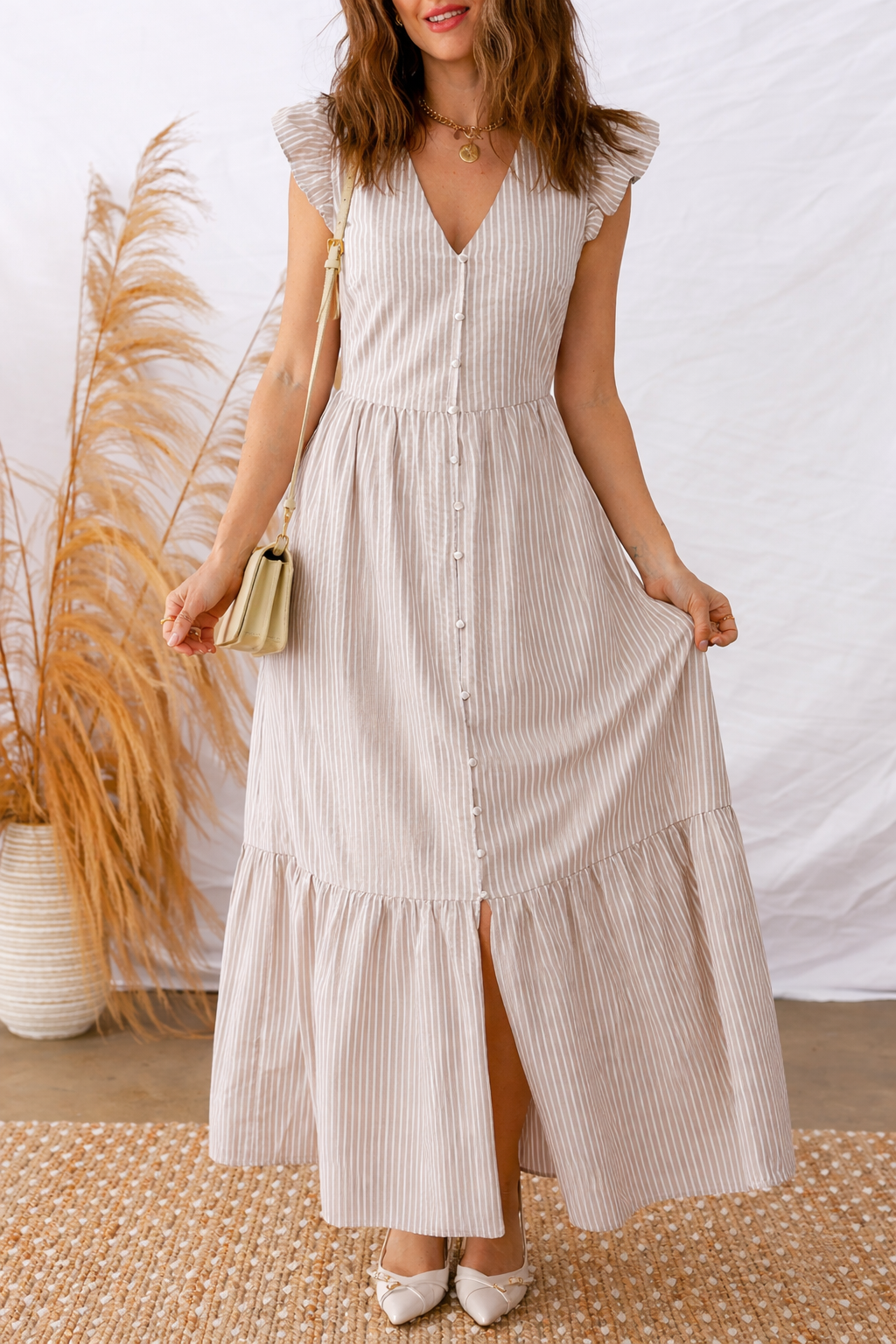Kira Front Slit Maxi Dress