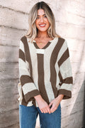 Holland Colorblock Bracelet Sleeve Sweater