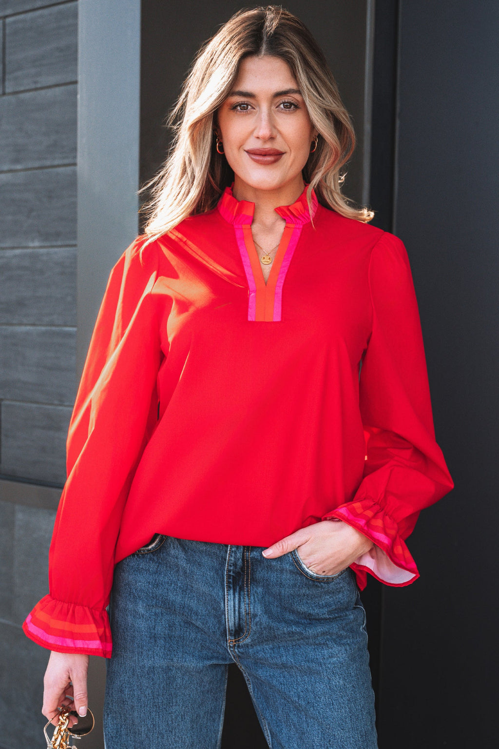 Celine Long Sleeve Blouse Long Sleeve Top
