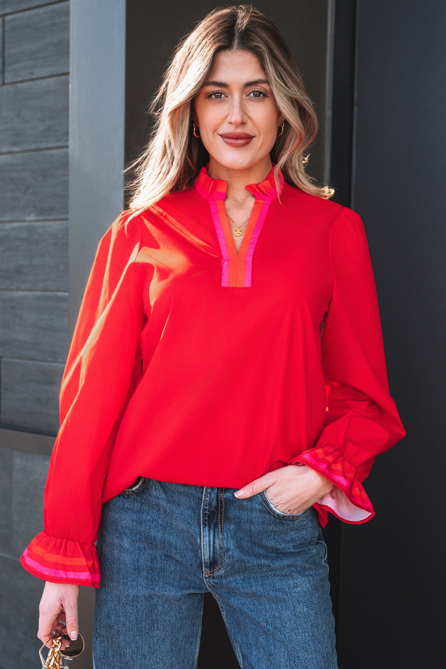Celine Long Sleeve Blouse Long Sleeve Top