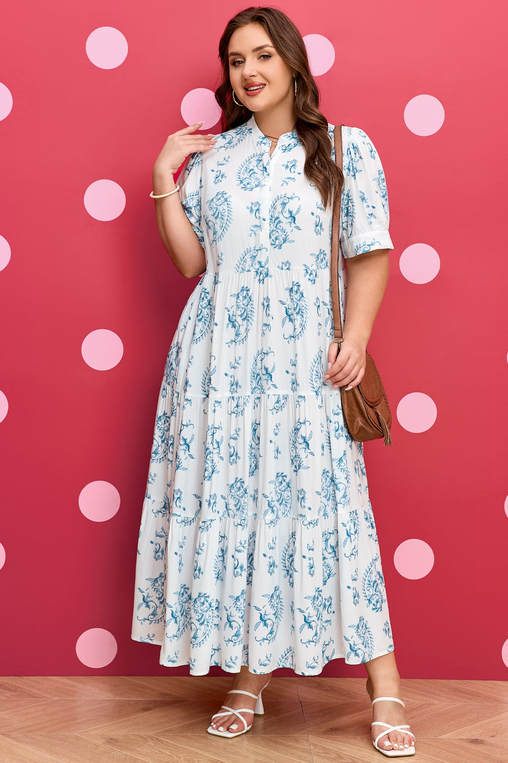 Milana Short Sleeve Maxi PLUS Dress
