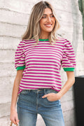 Nova Sleeve Contrast Trim Tee
