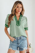 Elora Short Bubble Sleeve Blouse