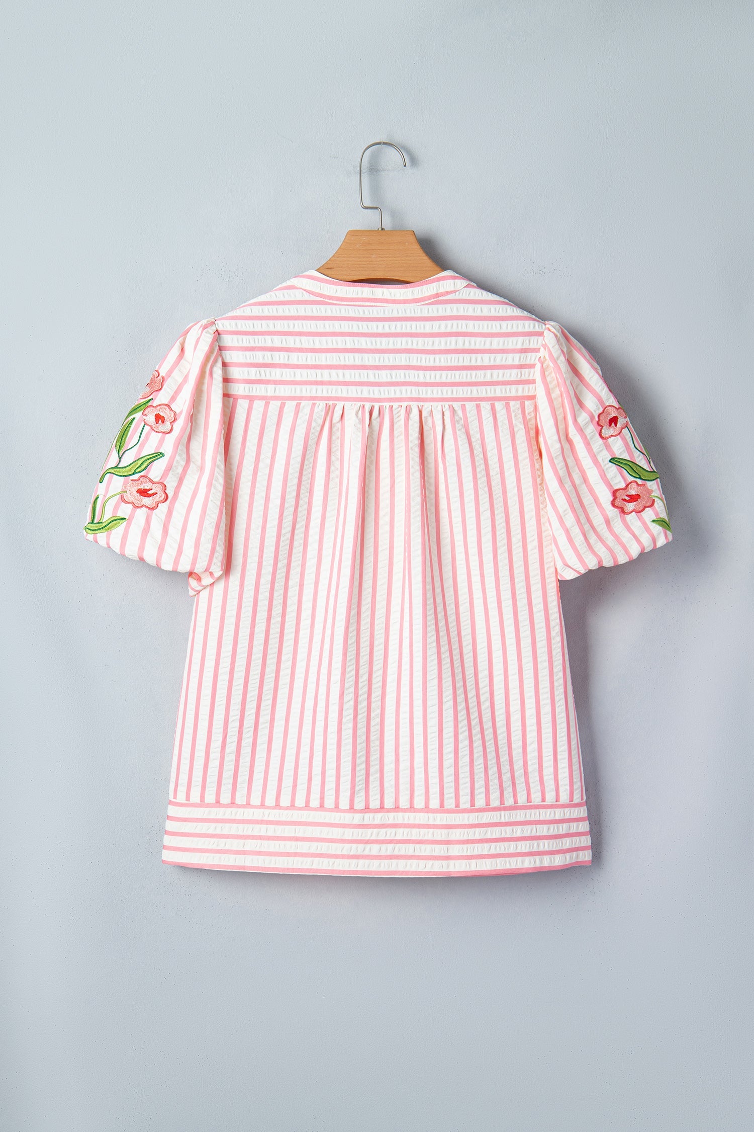 Imani Embroidered Puff Sleeve Blouse