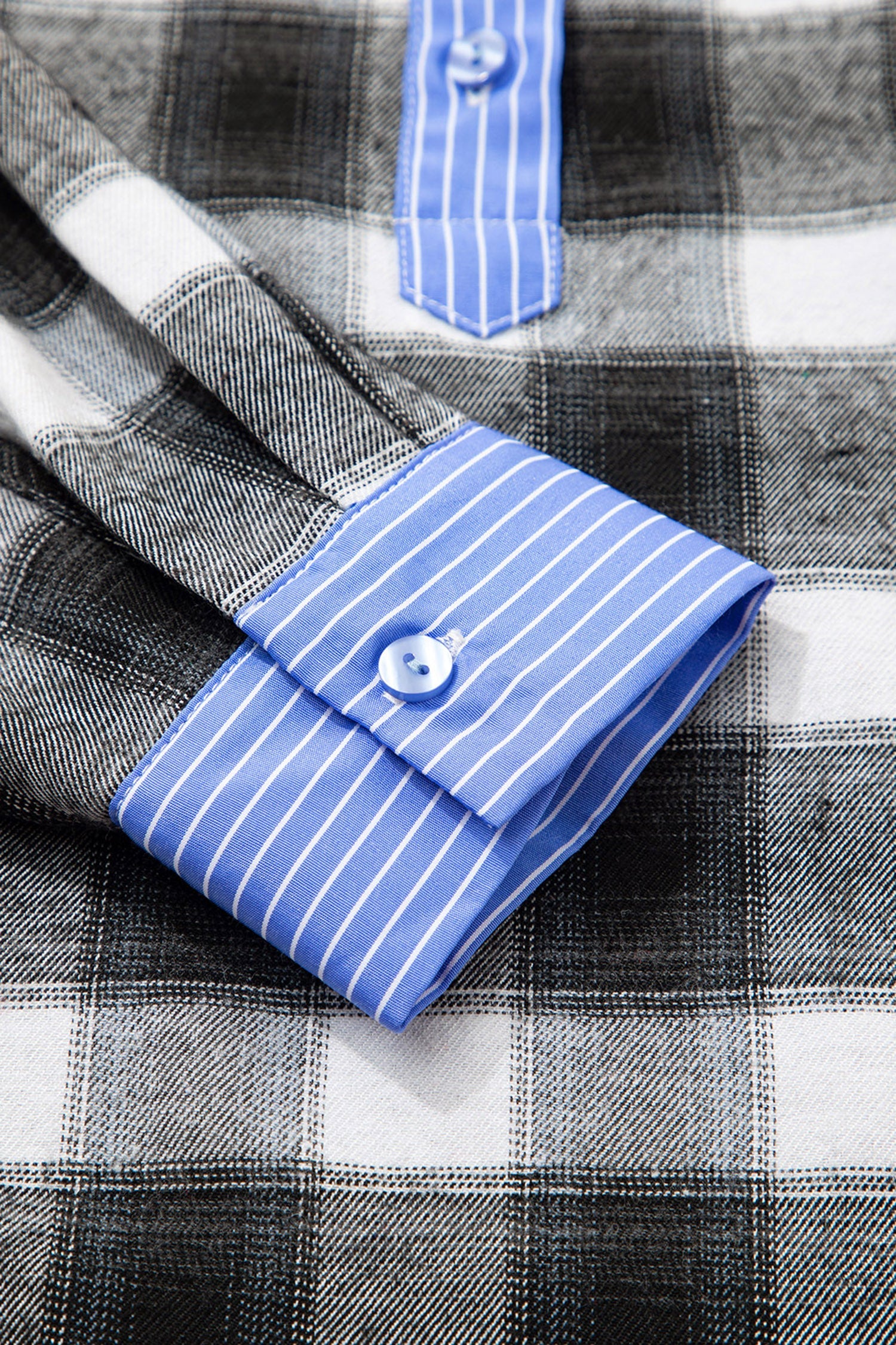 Ezra Half Placket Plaid Blouse