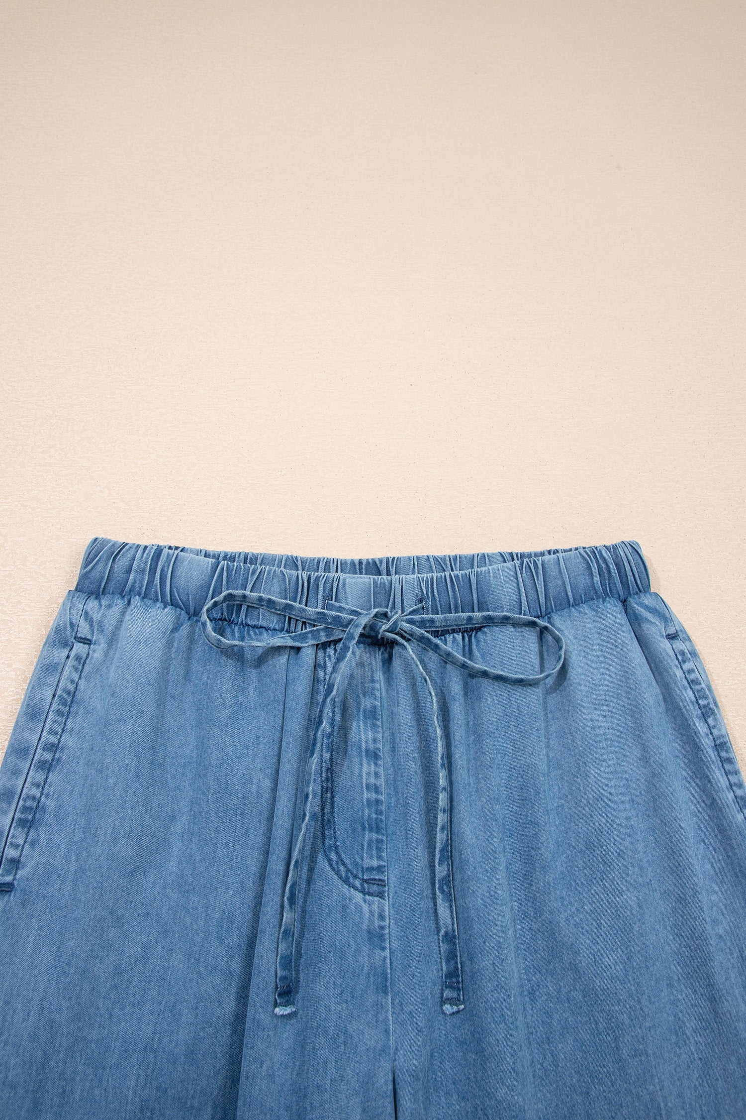 Taytum Wide Leg Chambray Pants