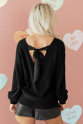 Alianna Backless Drop Shoulder Sweater