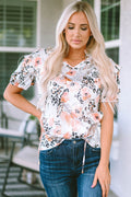 Emely Print Puff Sleeve Blouse