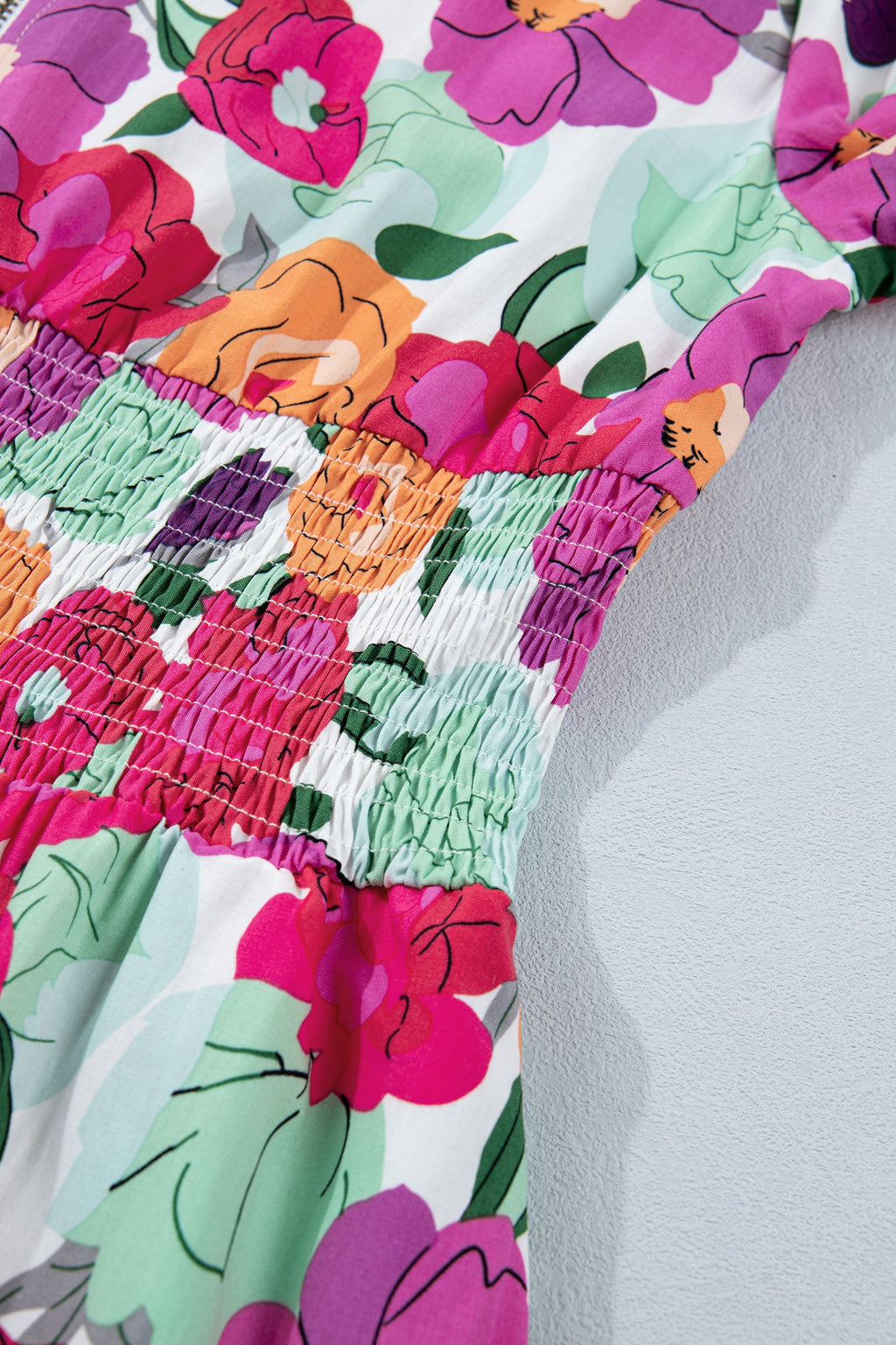 Lisa Puffy Half Sleeve Dress