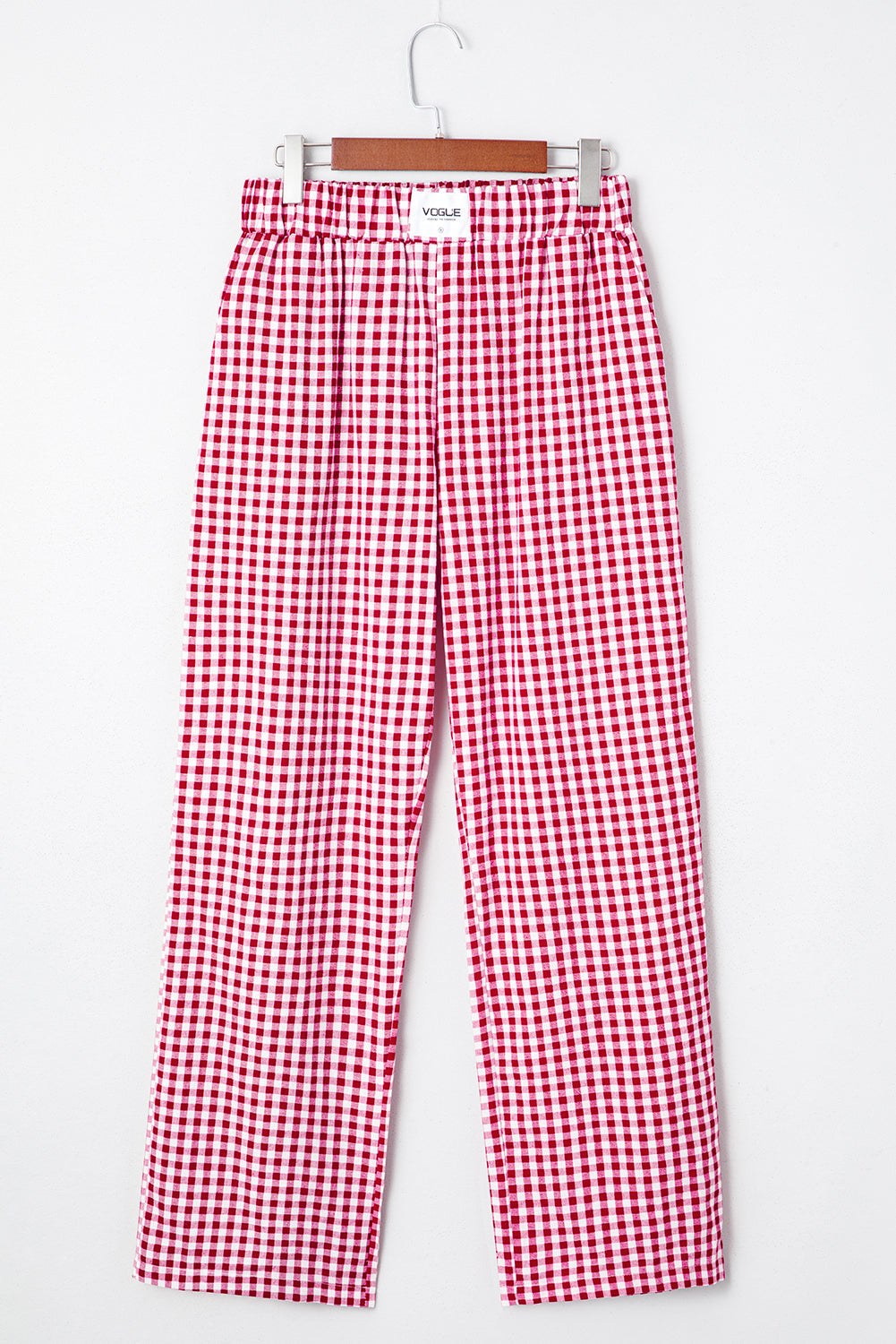 Laura Plaid Casual Loose Trousers
